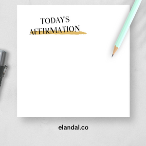 Positive Affirmation Sticky Notes/ 3"x3" in Adhesive Notes for Productivity
