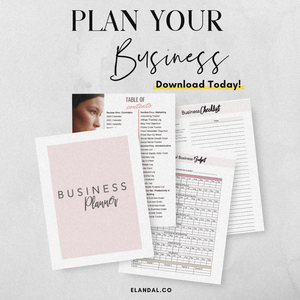 Deluxe Printable Business Planner: 70+ Pages of Resources (Financial, Marketing, Social Media, Goal Setting Tools)