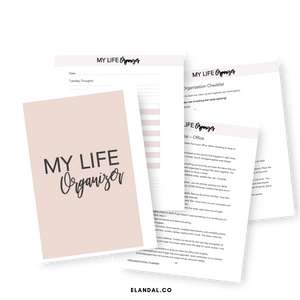 Printable Life Organizer: Planner for Organizing Home and Office | Decluttering, Event Planning, Cleaning, and More