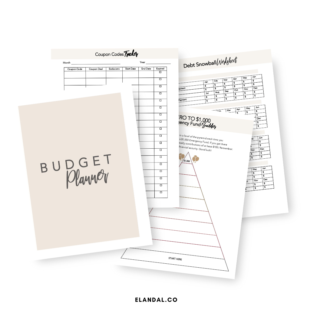 El and Al Co. Printable Budget Planner