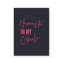 Load image into Gallery viewer, Namaste in My Cubicle Pink Special Edition Unframed Print Poster