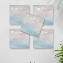 Load image into Gallery viewer, Personalized Watercolor Sticky Notes - Custom Office Stationery