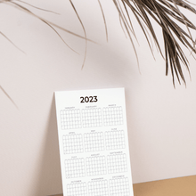 Load image into Gallery viewer, 2023 Minimalist Planning Poster Calendar with Laminated Option