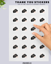 Load image into Gallery viewer, Thank You Sticker Sheets