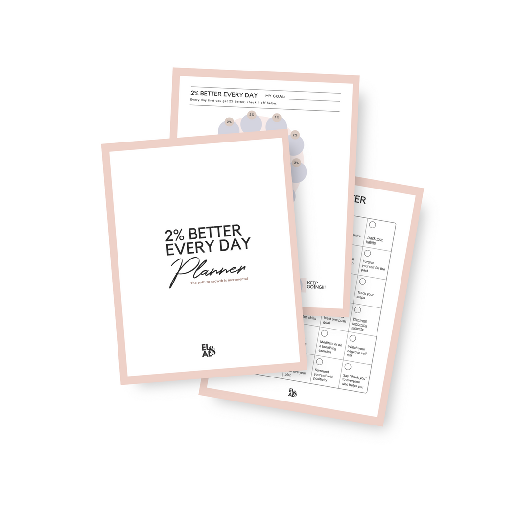 Two Percent Better Everyday Planner Freebie