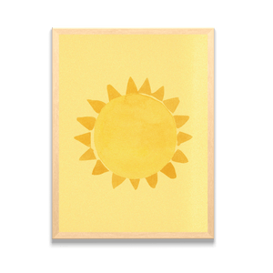 Bright Life - Sun Minimalist Boho Print Framed Art Print