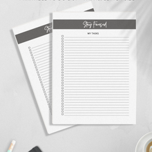 Load image into Gallery viewer, FREE Stay Focused Printable To-Do List | Productivity Planner Pages