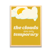 Load image into Gallery viewer, Clouds Don&#39;t Last Retro Themed Framed Art Print