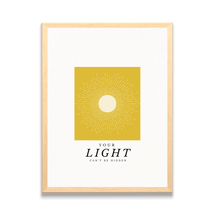 Load image into Gallery viewer, Your Light Within Inspirational Framed Poster