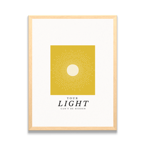 Your Light Within Inspirational Framed Poster