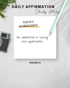Positive Affirmation Sticky Notes/ 3"x3" in Adhesive Notes for Productivity