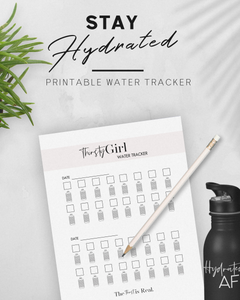 Free Printable Water Tracker