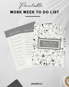 FREE Work Week Printable To-Do List