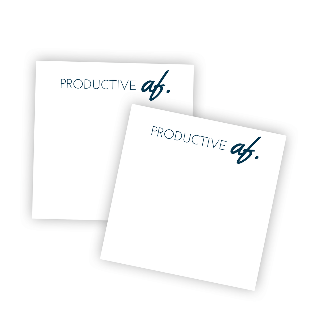 Productive AF Sticky Notes 3x3 in. Adhesive notepads