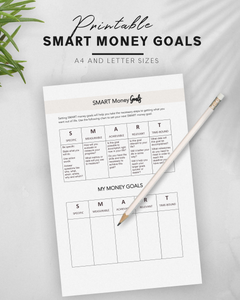 FREE - SMART Money Goals Budgeting Printable