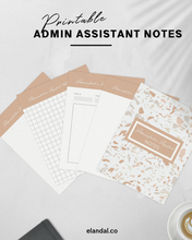 Load image into Gallery viewer, FREE Administrative Assistant Note Paper Letter Size