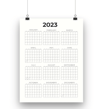 Load image into Gallery viewer, Printable 2023 Minimalist Poster Calendar