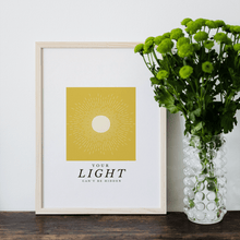 Load image into Gallery viewer, Your Light Within Inspirational Framed Poster