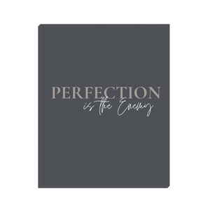 Perfection is the Enemy, Motivational Office and Cubicle Wall Canvas Art and Decor