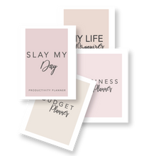 Load image into Gallery viewer, Ultimate Printable Planner Bundle - 205+ Pages of Business, Productivity, Budget, Finance, Habit, Goal and Habit Tracking Tools