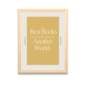 Another World for Book Lovers Framed Art Poster