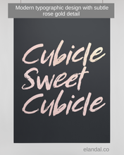 Load image into Gallery viewer, Cubicle Sweet Cubicle Printable Wall Art