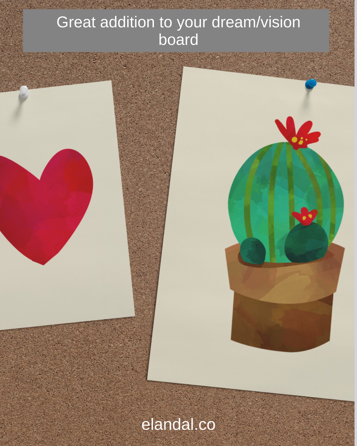 Printable Cactus Wall Art Boho Home Office Decor for Cacti Lovers