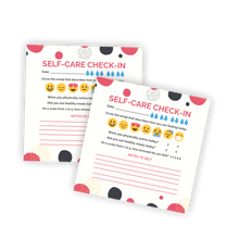 Load image into Gallery viewer, Self-Care Sticky Notes/ 3&quot;x 3&quot; Adhesive Note Pads for Productivity and Mood Tracking