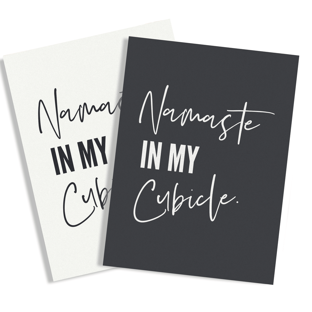 Namaste in My Cubicle El and Al Co. Unframed Print Poster