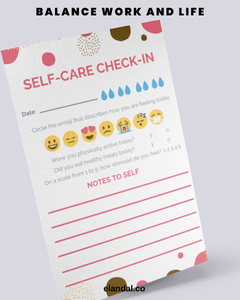 FREE Self-Care Printable Planner Insert Stress Relief and Mood Tracker