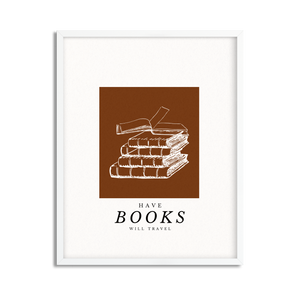 Have Books Will Travel Framed Print