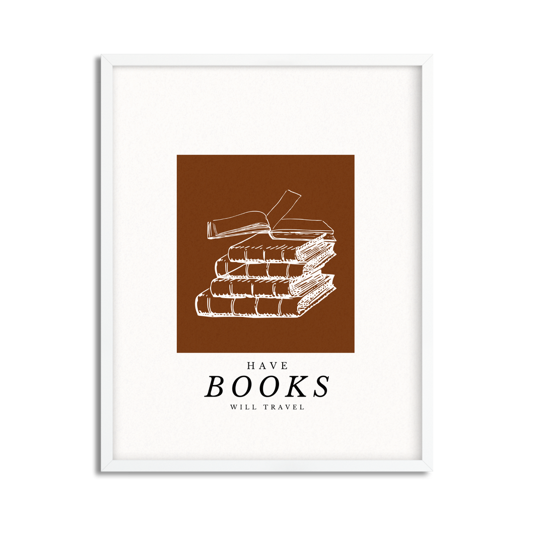 Have Books Will Travel Framed Print