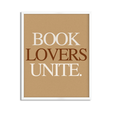 Load image into Gallery viewer, Book Lovers Unite Framed Poster Print