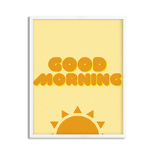 Load image into Gallery viewer, Good Morning Motivational Framed Art Print