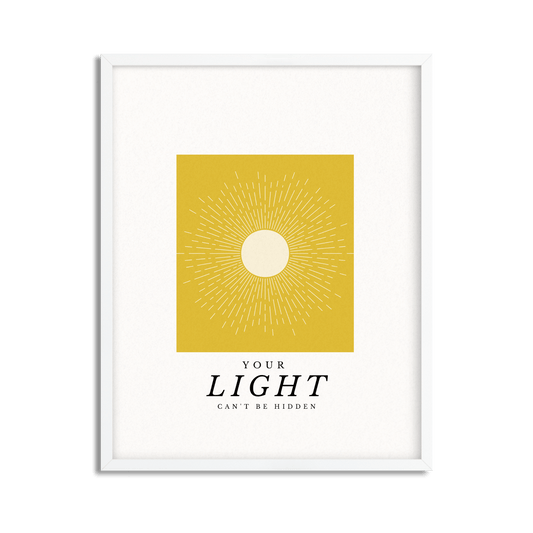 Your Light Within Inspirational Framed Poster