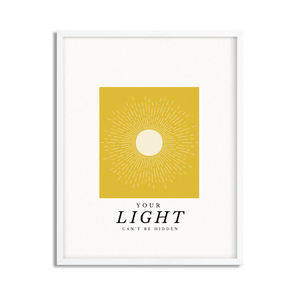 Your Light Within Inspirational Framed Poster