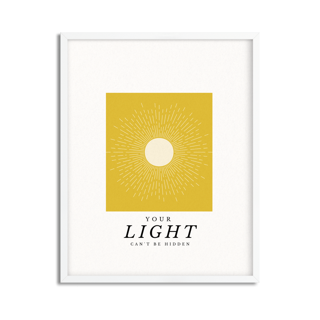 Your Light Within Inspirational Framed Poster
