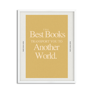 Another World for Book Lovers Framed Art Poster