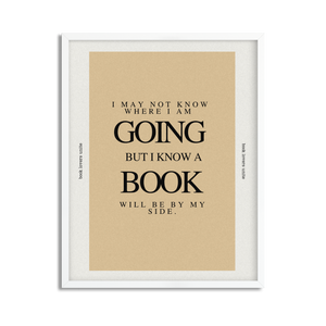 Books Are By My Side Inspirational Framed Poster