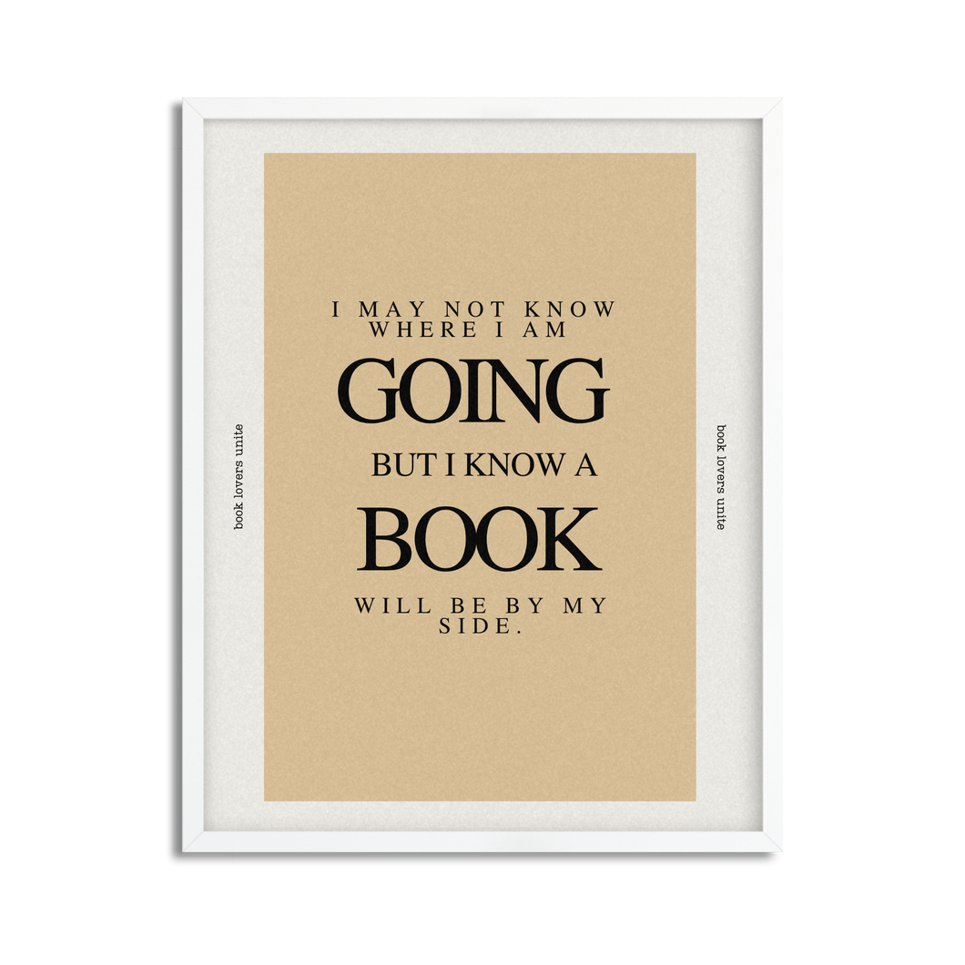 Books Are By My Side Inspirational Framed Poster