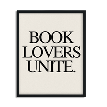 Load image into Gallery viewer, Book Lovers Unite Framed Poster Print