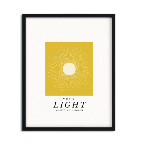Your Light Within Inspirational Framed Poster