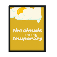 Load image into Gallery viewer, Clouds Don&#39;t Last Retro Themed Framed Art Print