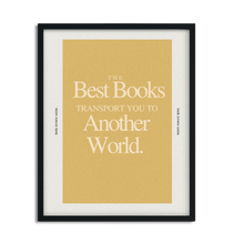 Load image into Gallery viewer, Another World for Book Lovers Framed Art Poster