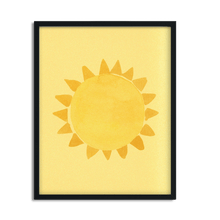 Load image into Gallery viewer, Bright Life - Sun Minimalist Boho Print Framed Art Print