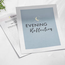 Load image into Gallery viewer, Evening Reflection Printable: Self-Care Daily Routine Planner Insert | Gratitude Journal Pages | Task and To-Do List | Bedtime Routine