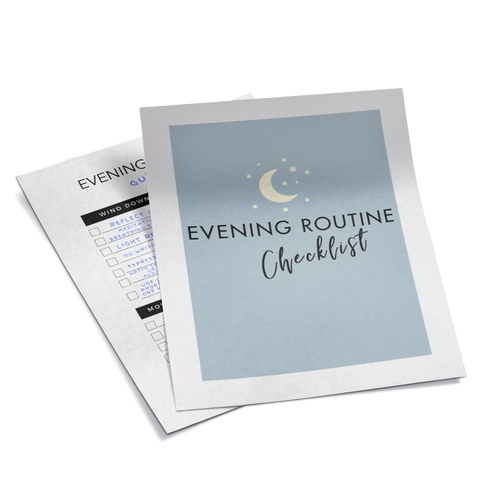 Printable Evening Routine Checklist for Creating a Bedtime Routine