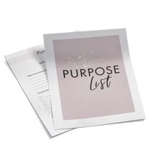 Load image into Gallery viewer, Purpose List - Printable Motivational Daily To-Do List Planner Page