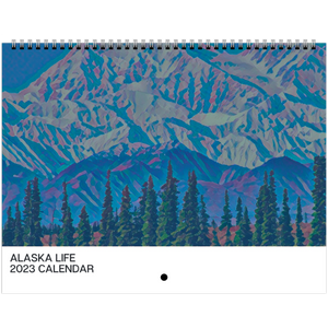 2023 Alaska Illustrated Print Wall Calendar