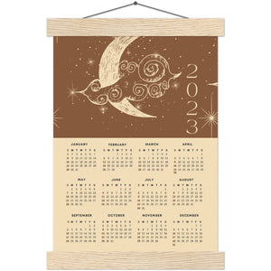 2023 Moon Tapestry Hanging Poster Calendar